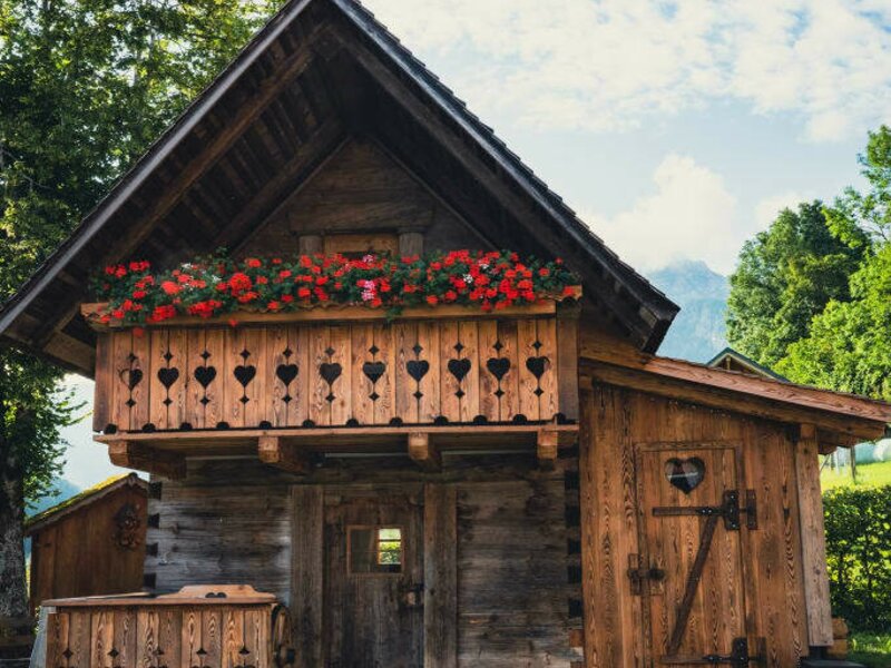 Holzhaus " Troadkasten" von vorne