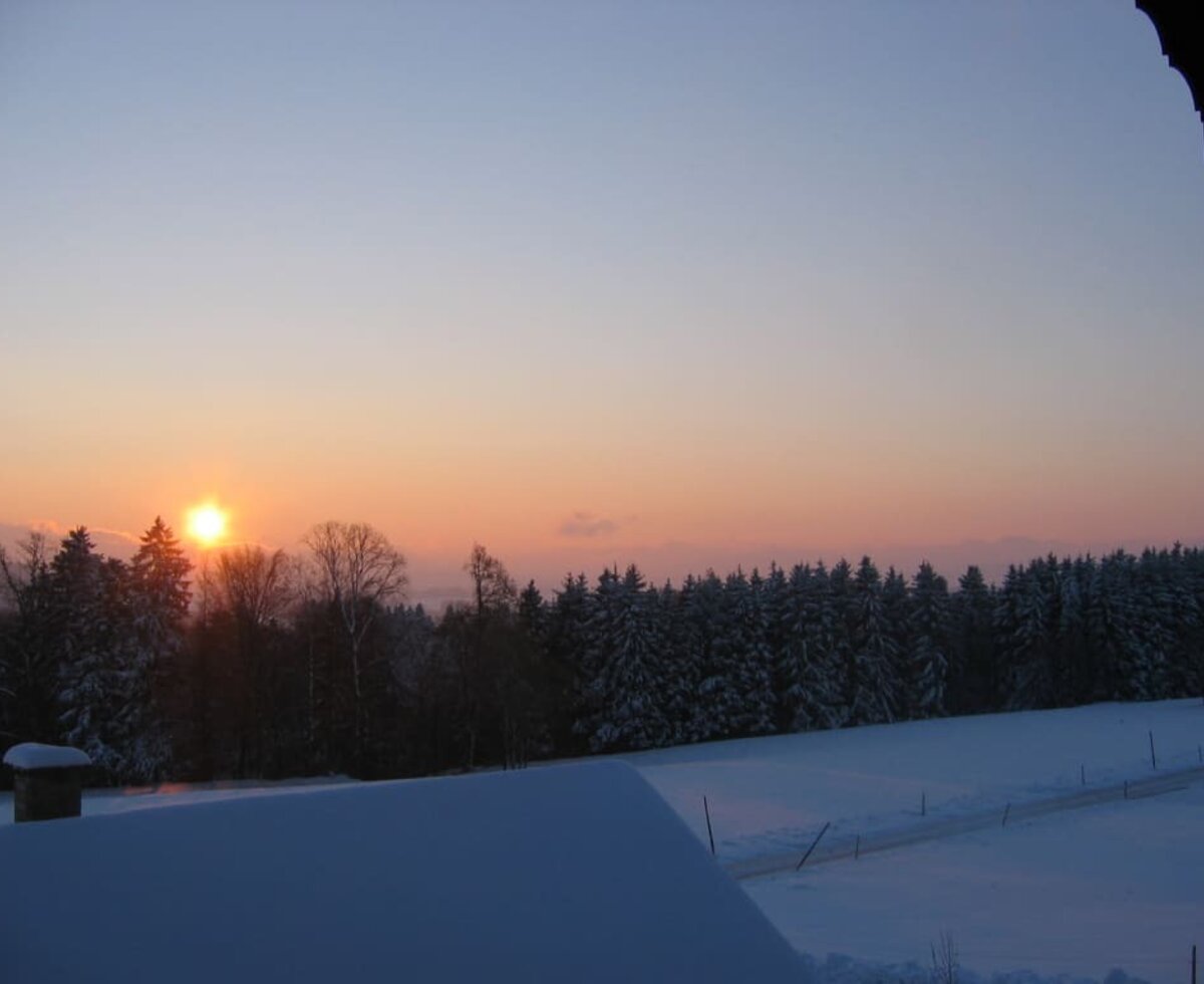 Wintersonnenaufgang