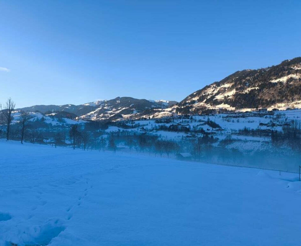 Aussicht nach St. Veit im Nebel