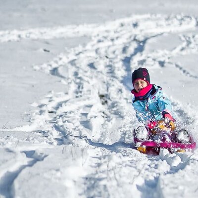 Bob fahren im Winter