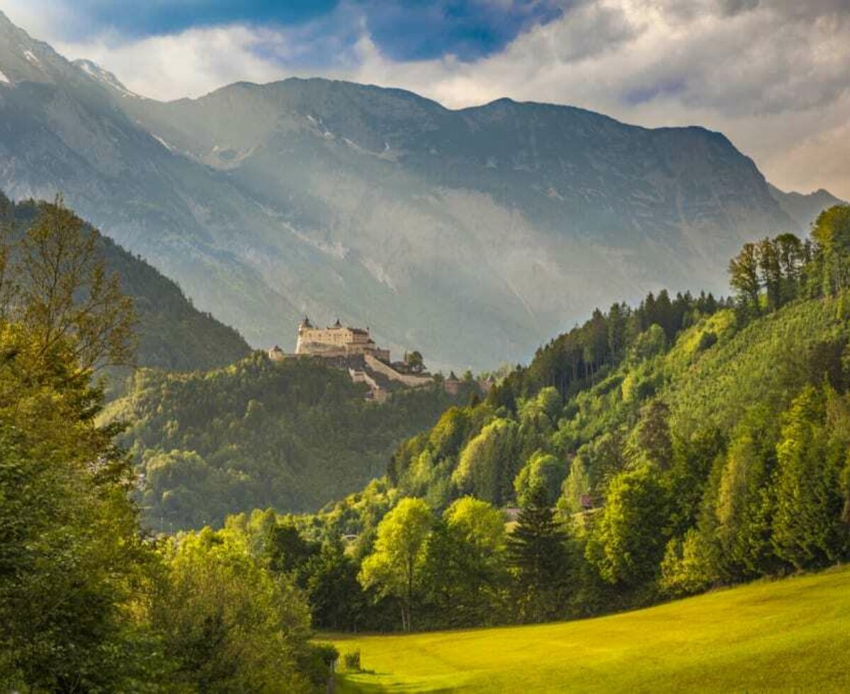 Ausblick auf die Burg Hohenwerfen