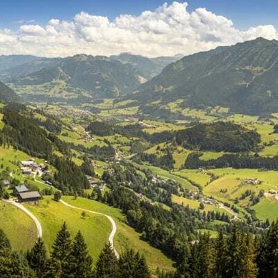 Ausblick vo der Almhütte