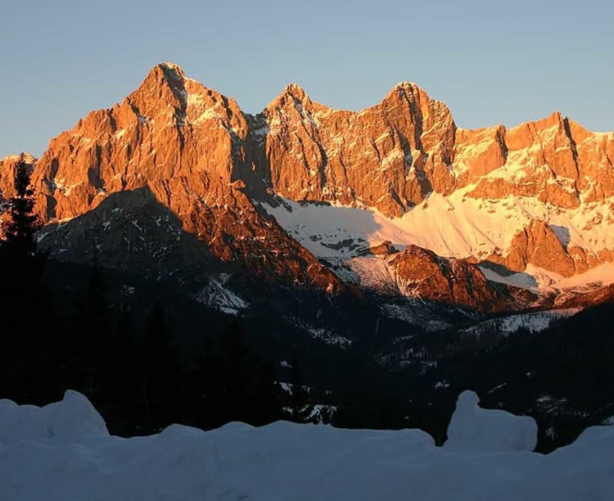 Dachstein im Abendrot