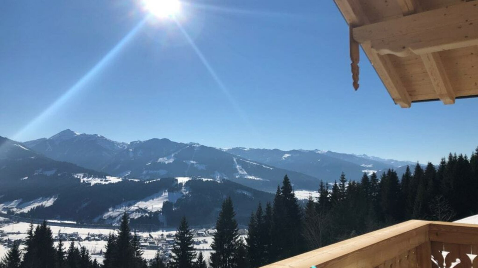 Aussicht vom Balkon