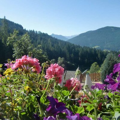 schoene Aussicht auf die Berge