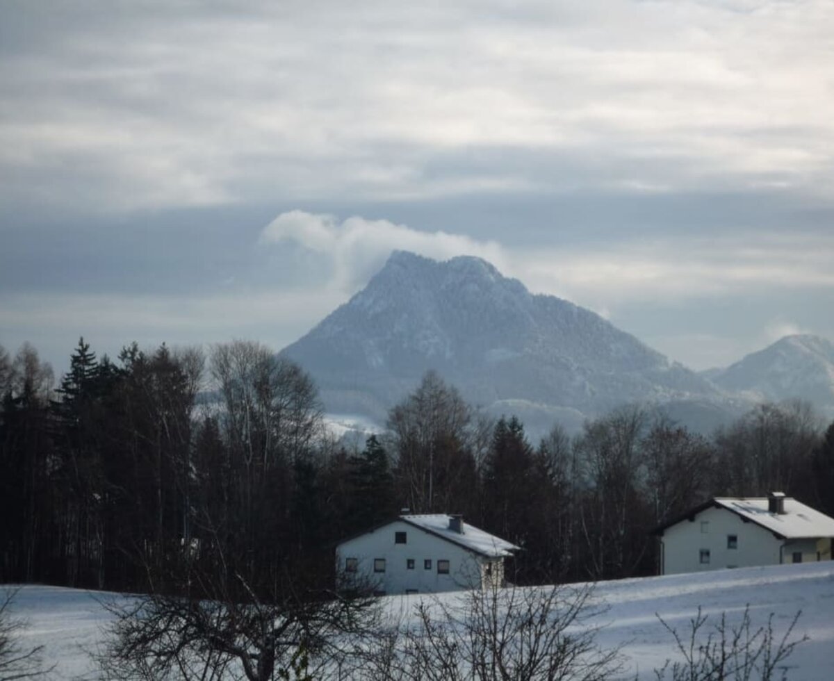 Aussicht auf Schober im Winter