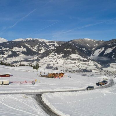 Aussicht auf die Piste