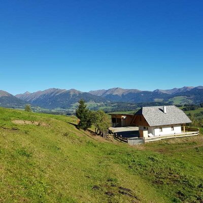 Wiedhupfhütte mitten im Grünen