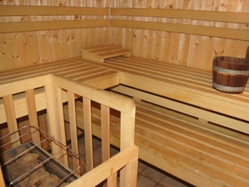 Sauna im Erdgeschoss