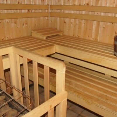 Sauna im Erdgeschoss