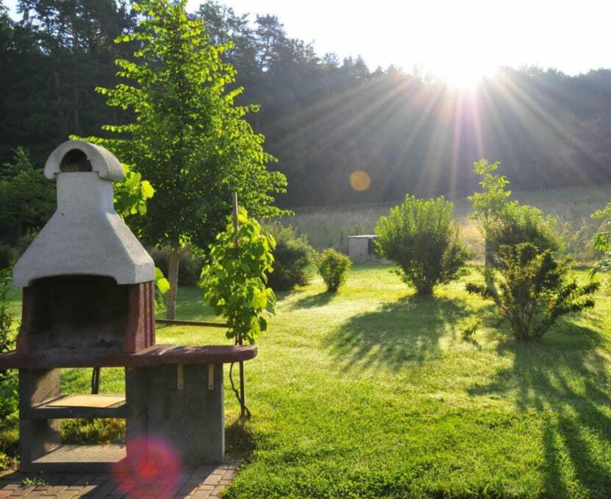 Sonnenaufgang vor dem Ferienhaus