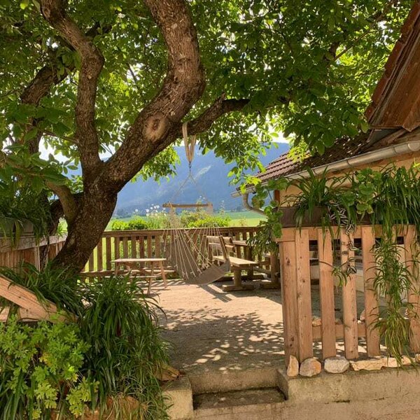 Gemütliche Terrasse im Hofbereich