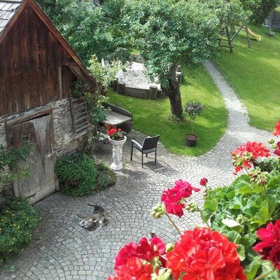 vom Balkon aus!