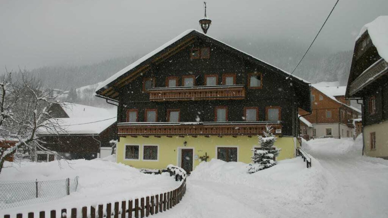 Unser Bauernhaus im Winter