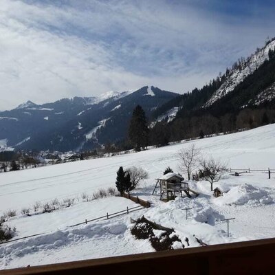 Ausblick vom Balkon "Hoamtg´fühl"