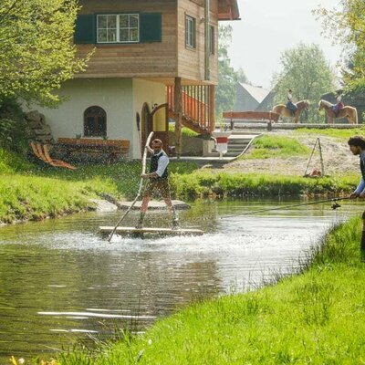 Aktiv rund um den Teich