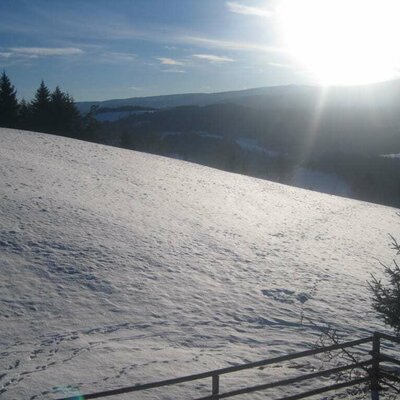 Winter , mit Blick auf den Zirbitz