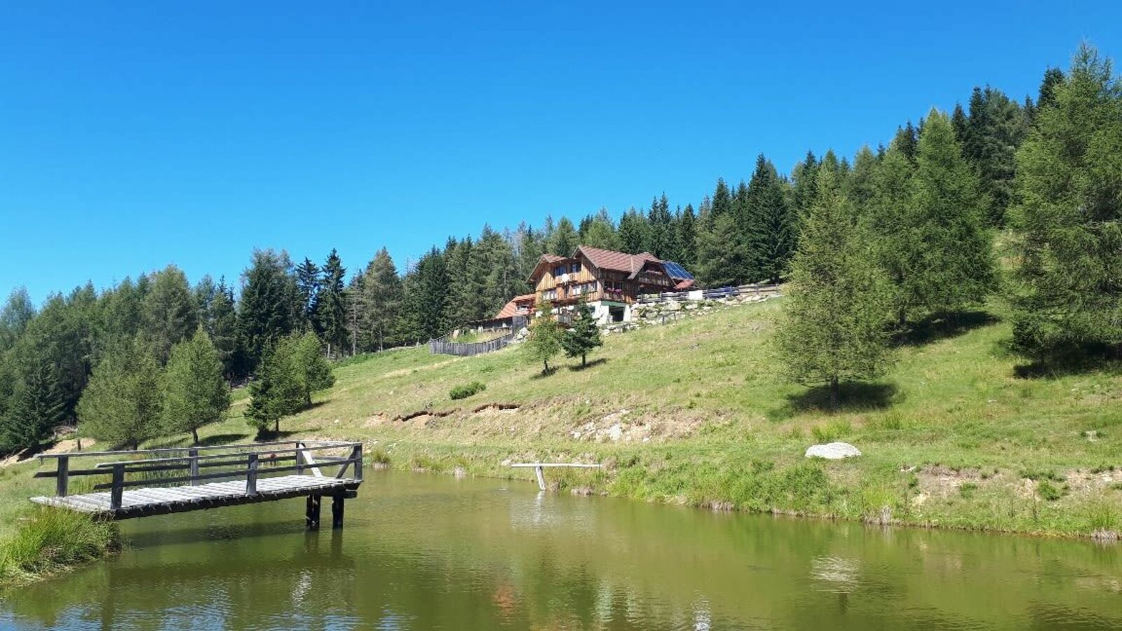 Fischteich auf der Alm