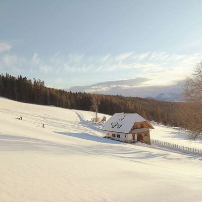 Ferienhaus im Winter