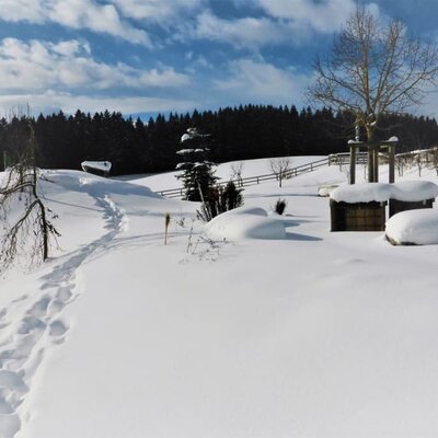 Spielplatz Winter