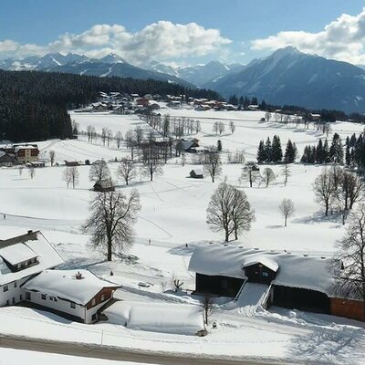 Lage des Rittisserhofs im Winter