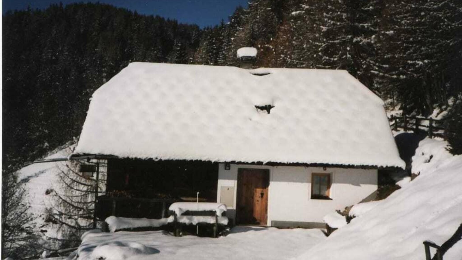 Die Roanerhütte im Winter