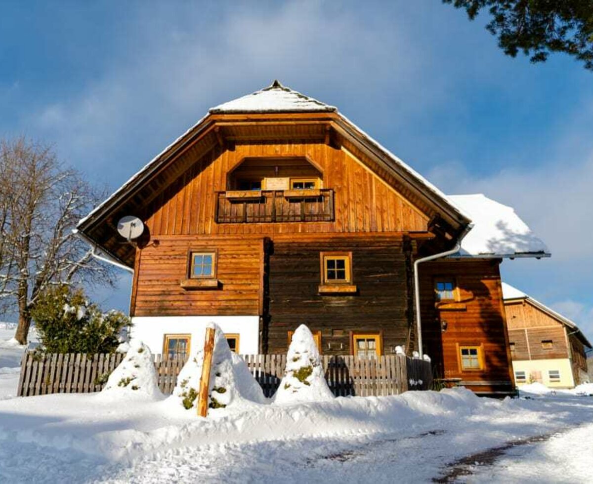 Ferienhaus im Winter