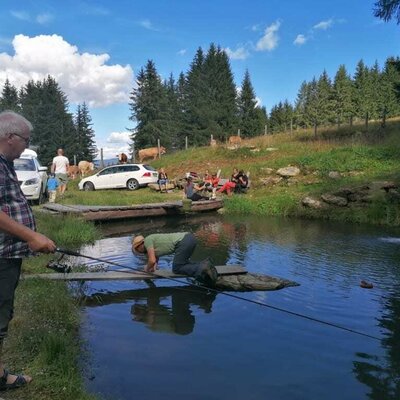 Fischen auf der Steiner-Alm