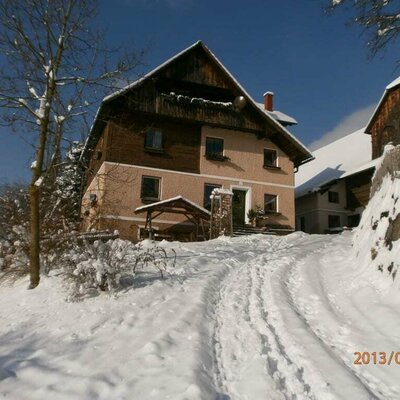 unser Bauernhaus im Winter