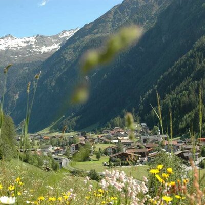 Blick auf Feichten im Kaunertal