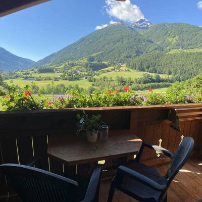 Balkon Aussicht Ferienwohnung Goldried