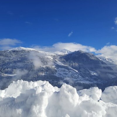 Schnee soweit das Auge reicht