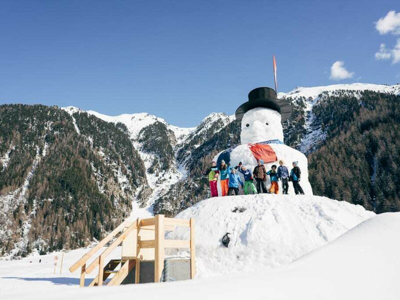 Schneemann in Niederthai