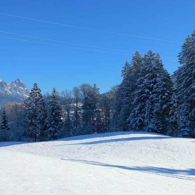 Aussicht Winterlandschaft