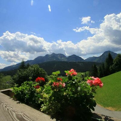 Ausblick Balkon Sonnenaufgang