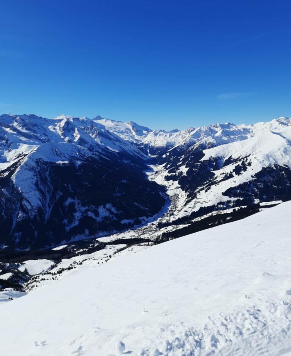 Ausblick vom Skigebiet Rastkogel