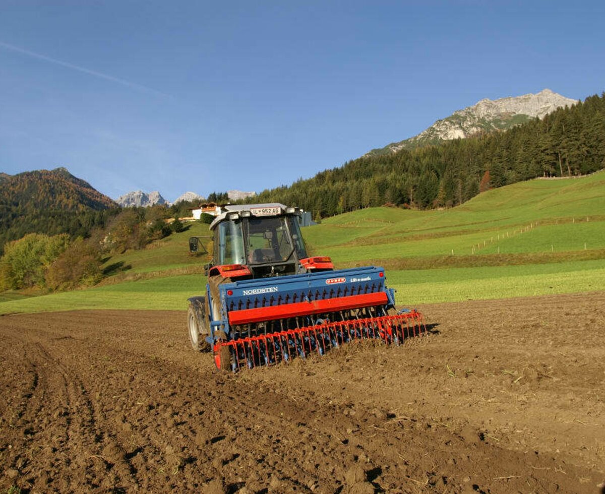 Winterroggenanbau auf den Feldern des Kassnhofes