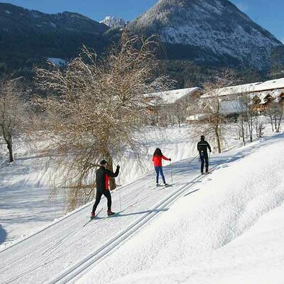 Langlaufen auf der Golfloipe - ein Genuss