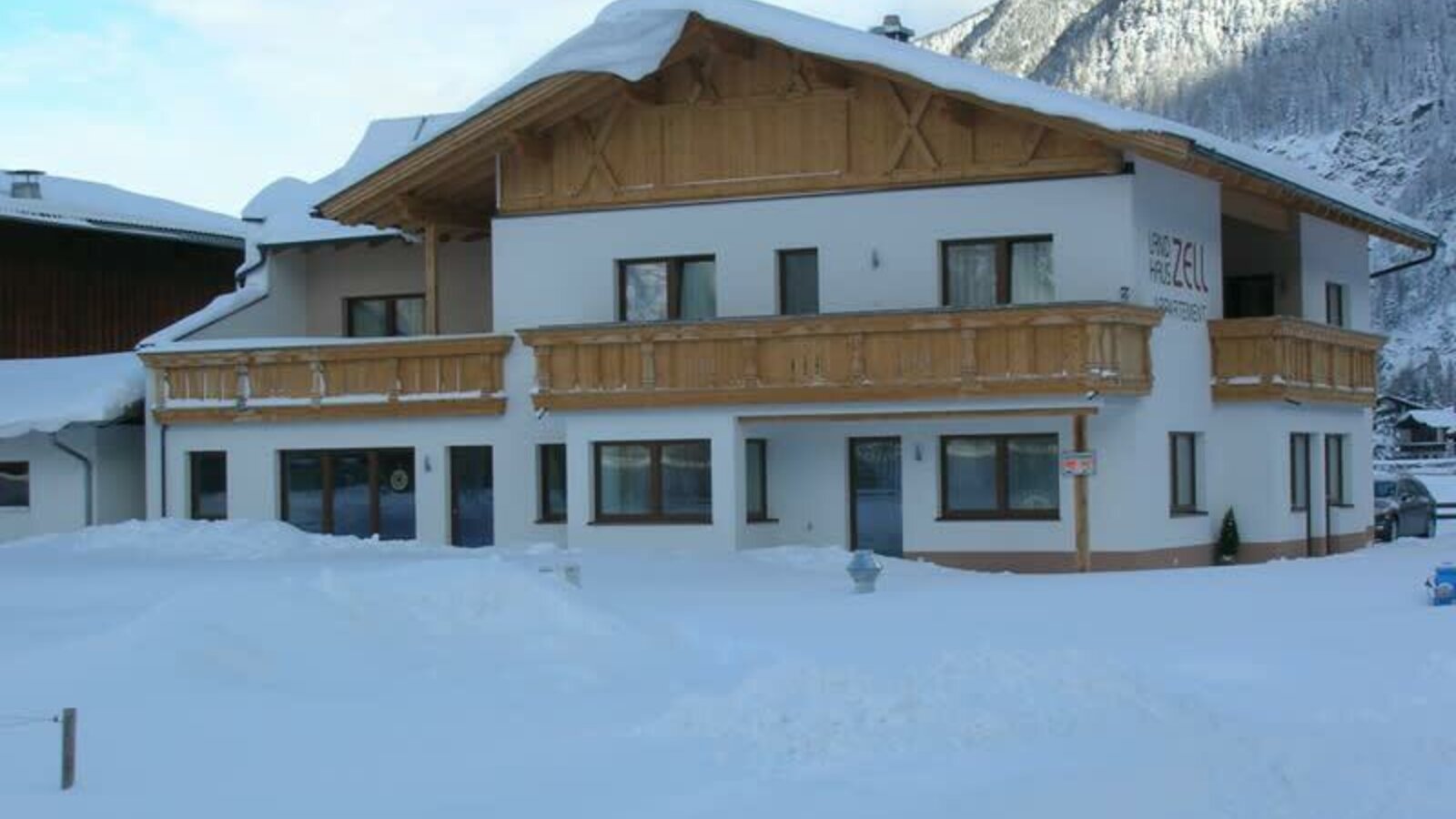 Unser Haus im Winter