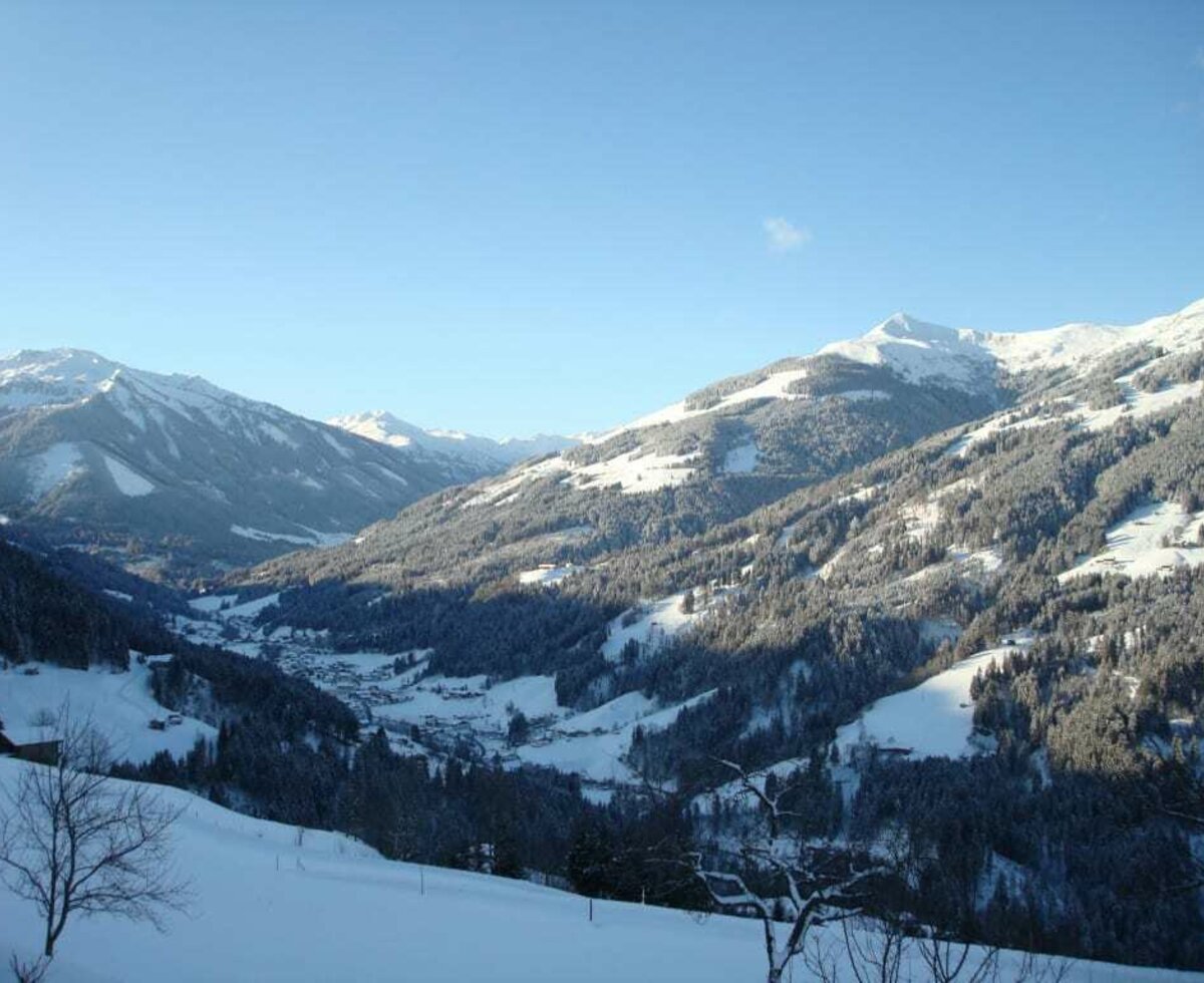 Winterausblick vom Hof nach Kelchsau