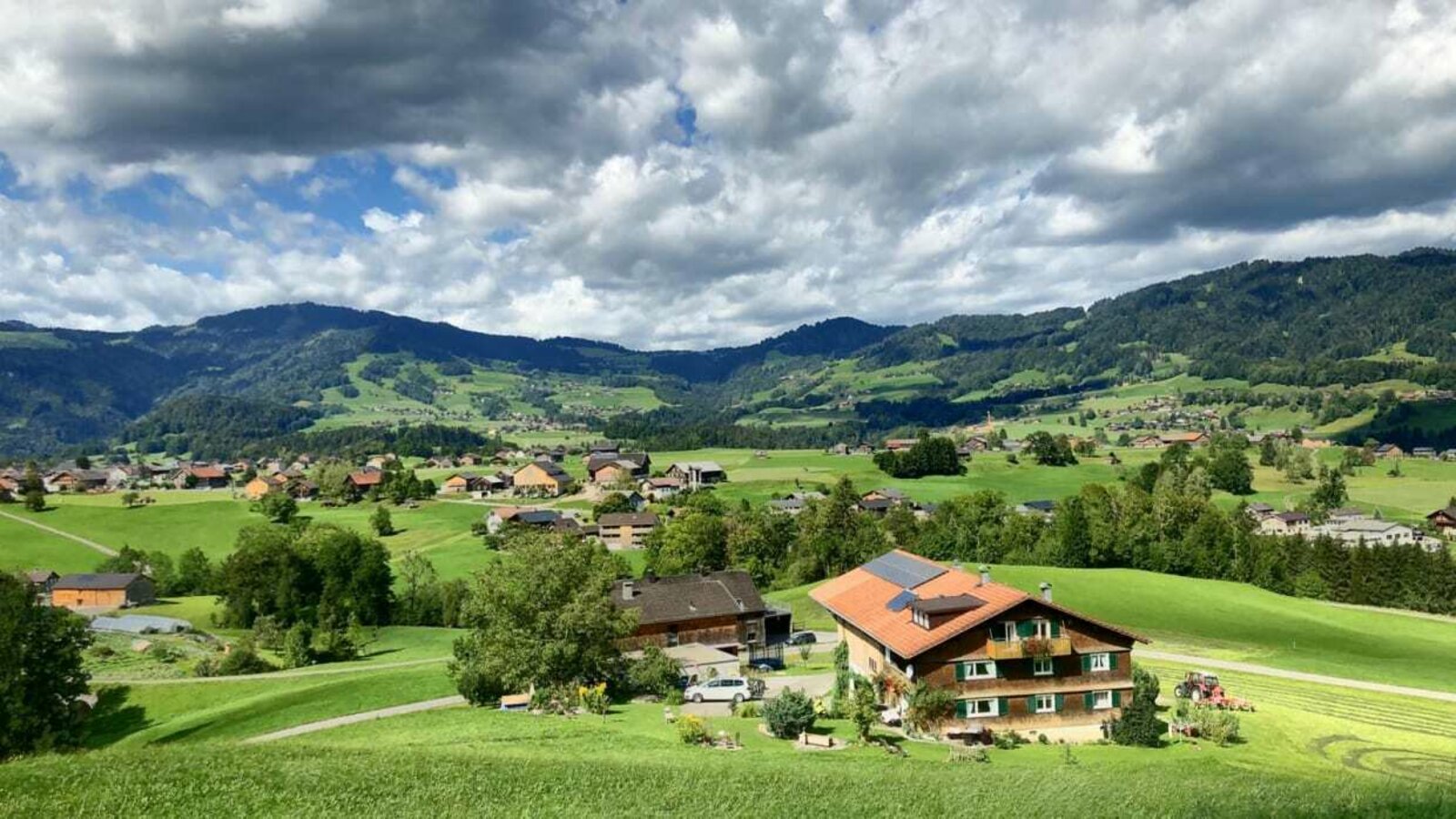 Der Familienbauernhof Köss Schertler in Egg im Bregenzerwald.