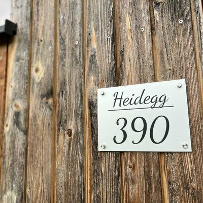 Eingangsbereich des Ferienhofes auf der Heidegg.