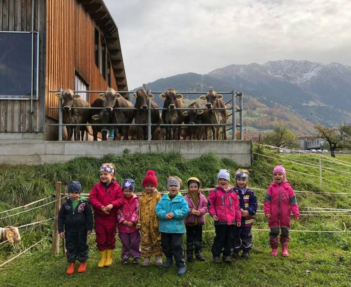 Naturkindergarten am Gauensteiner Hof im Montafon.