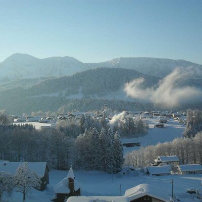 Aussicht vom Haus über Hittisau