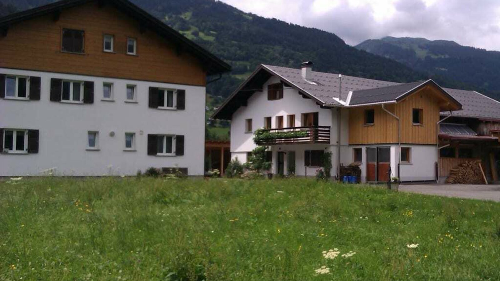 Sommer auf dem Hof im Feld