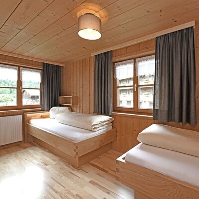 Schlafzimmer Ferienwohnung Kanisfluh