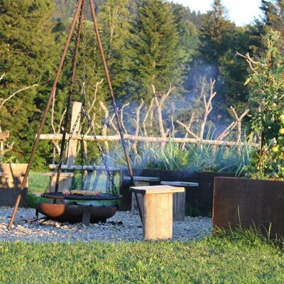 Grillplatz im Garten