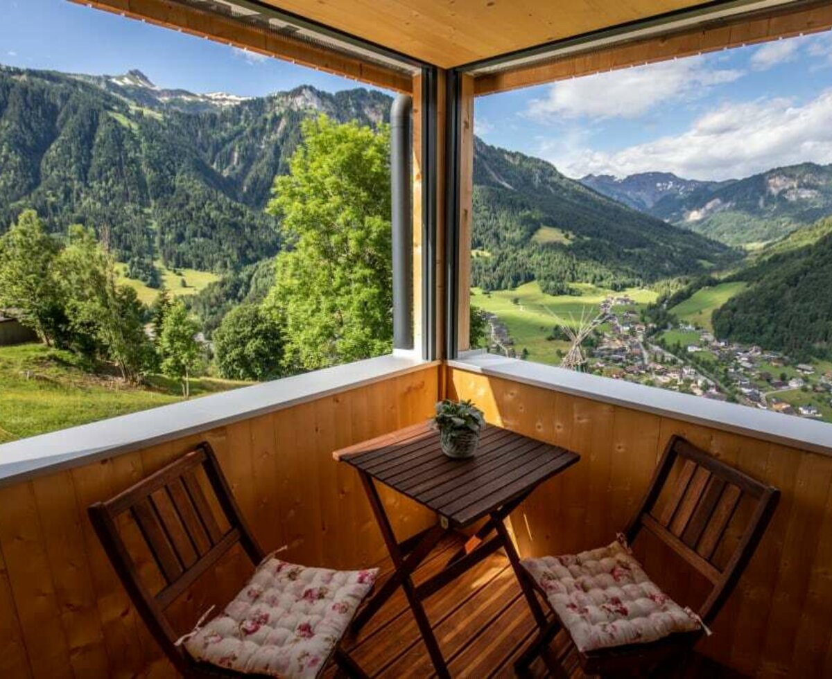 Herrlicher Ausblick vom Balkon