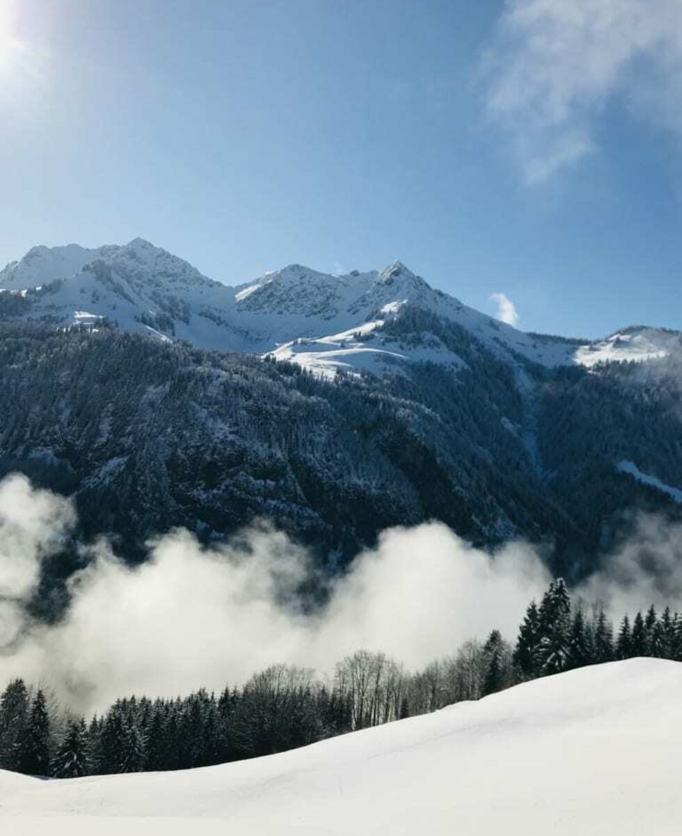 Die Berge liegen uns zu Füßen