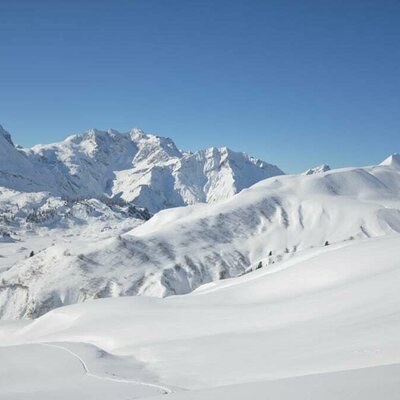 Winterlandschaft Warth-Schröcken